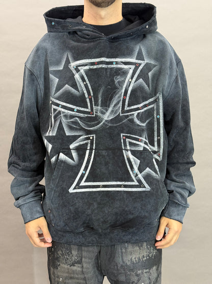 Strudded Iron Cross Black BI