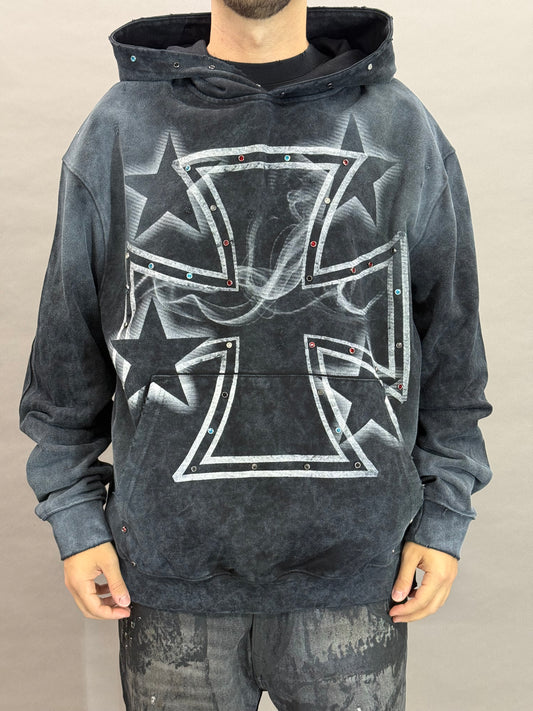 Strudded Iron Cross Black BI