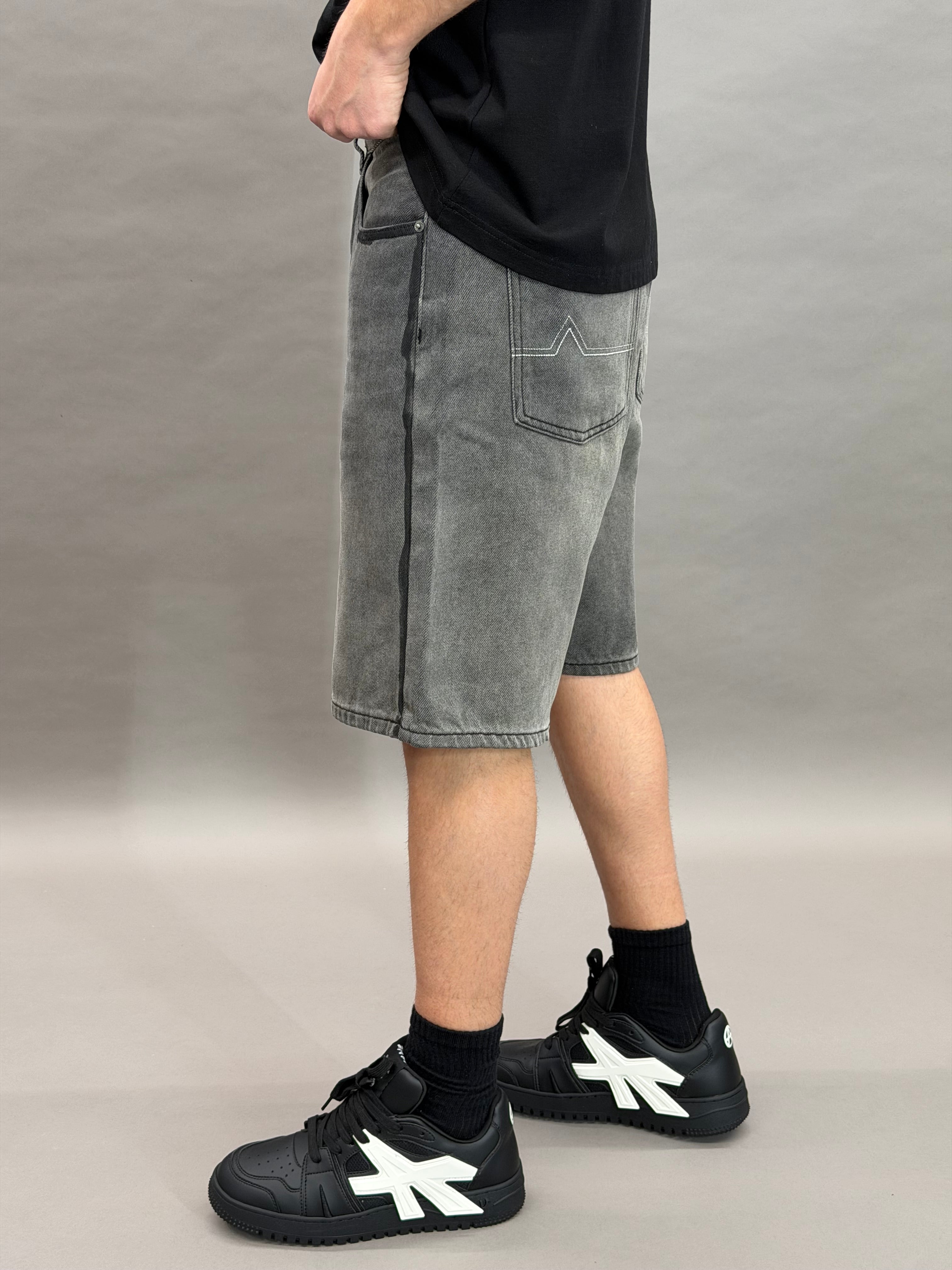 Grey Black Short