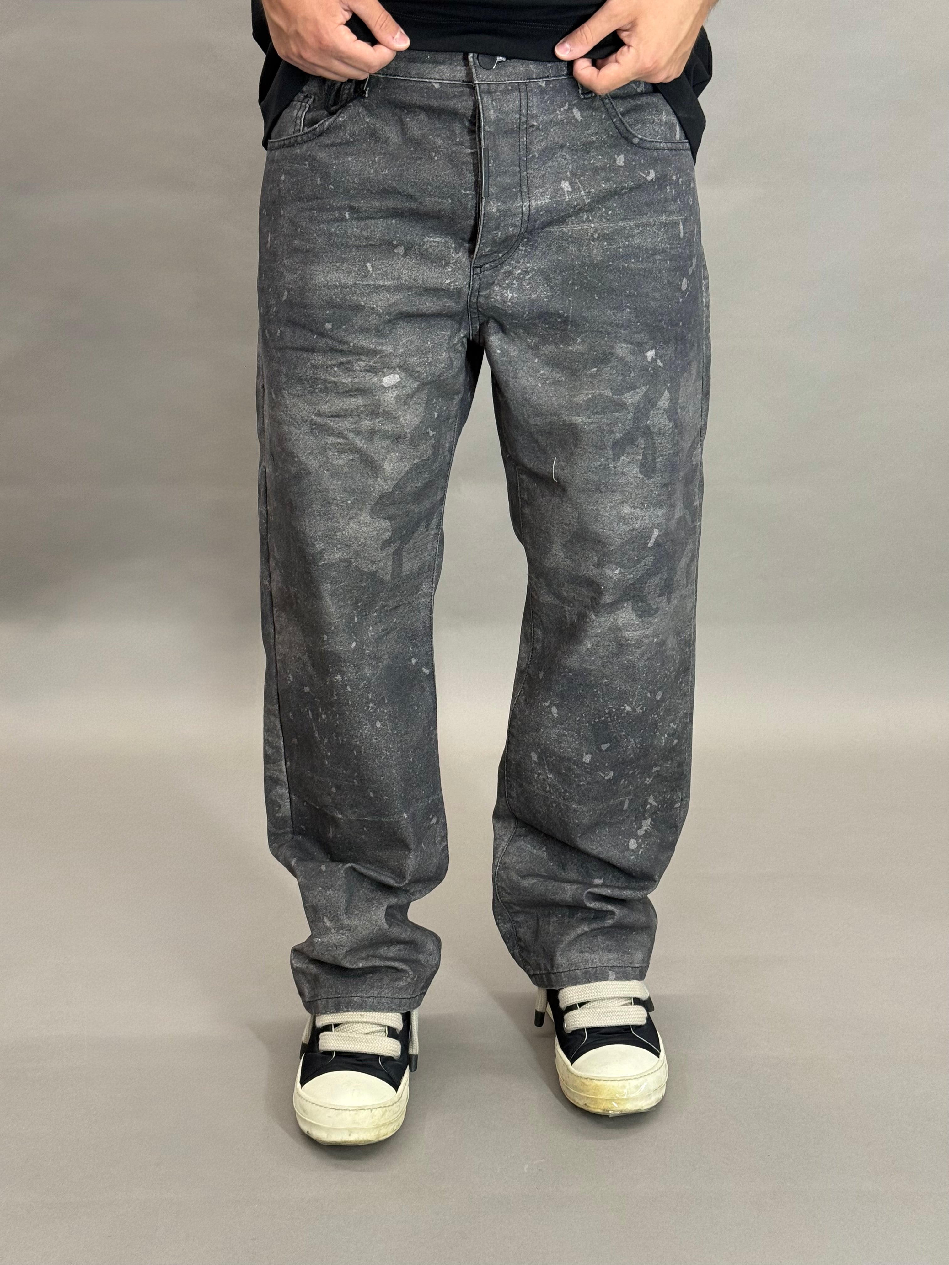Baggy Denim Black Camouflage