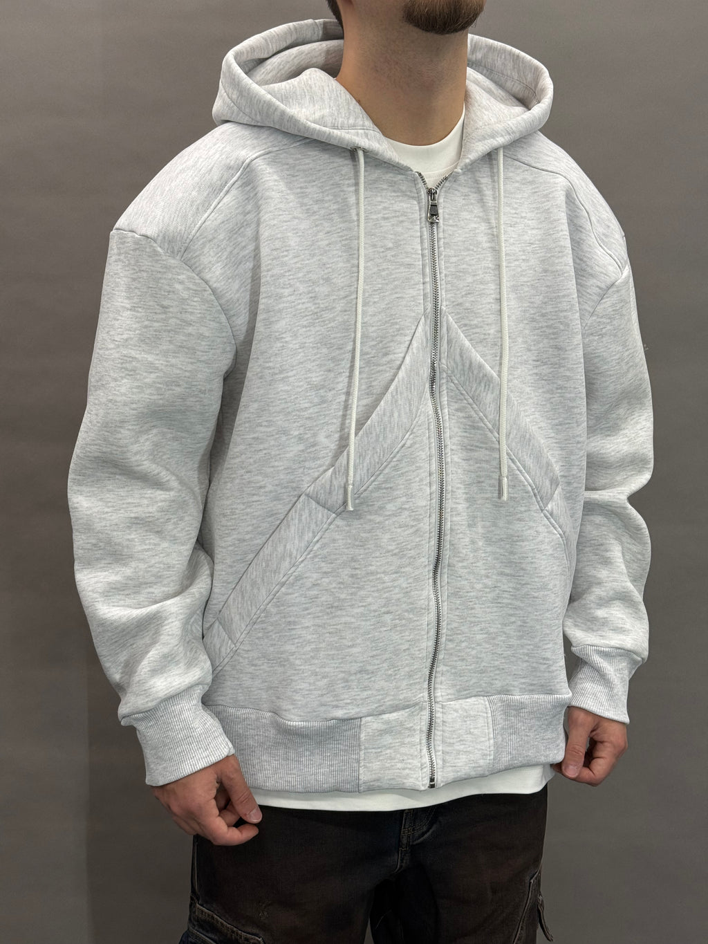 Grey Side Slotted Pouch