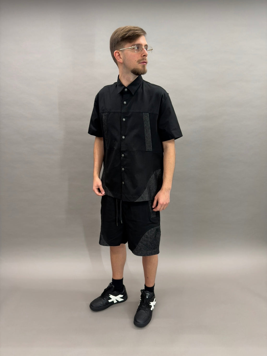 Coord Double Jeans Black
