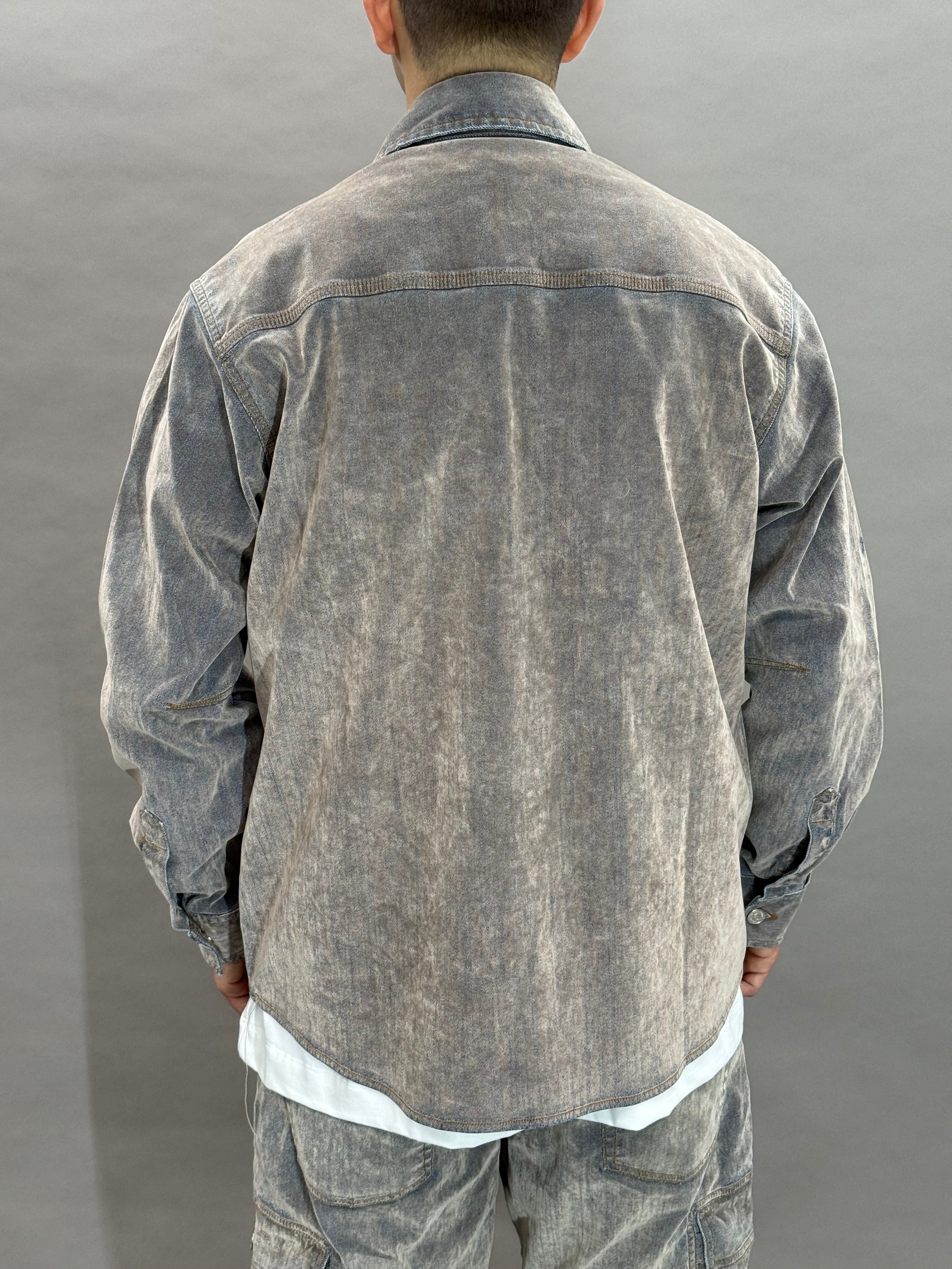 Velvet Denim Coord Grey