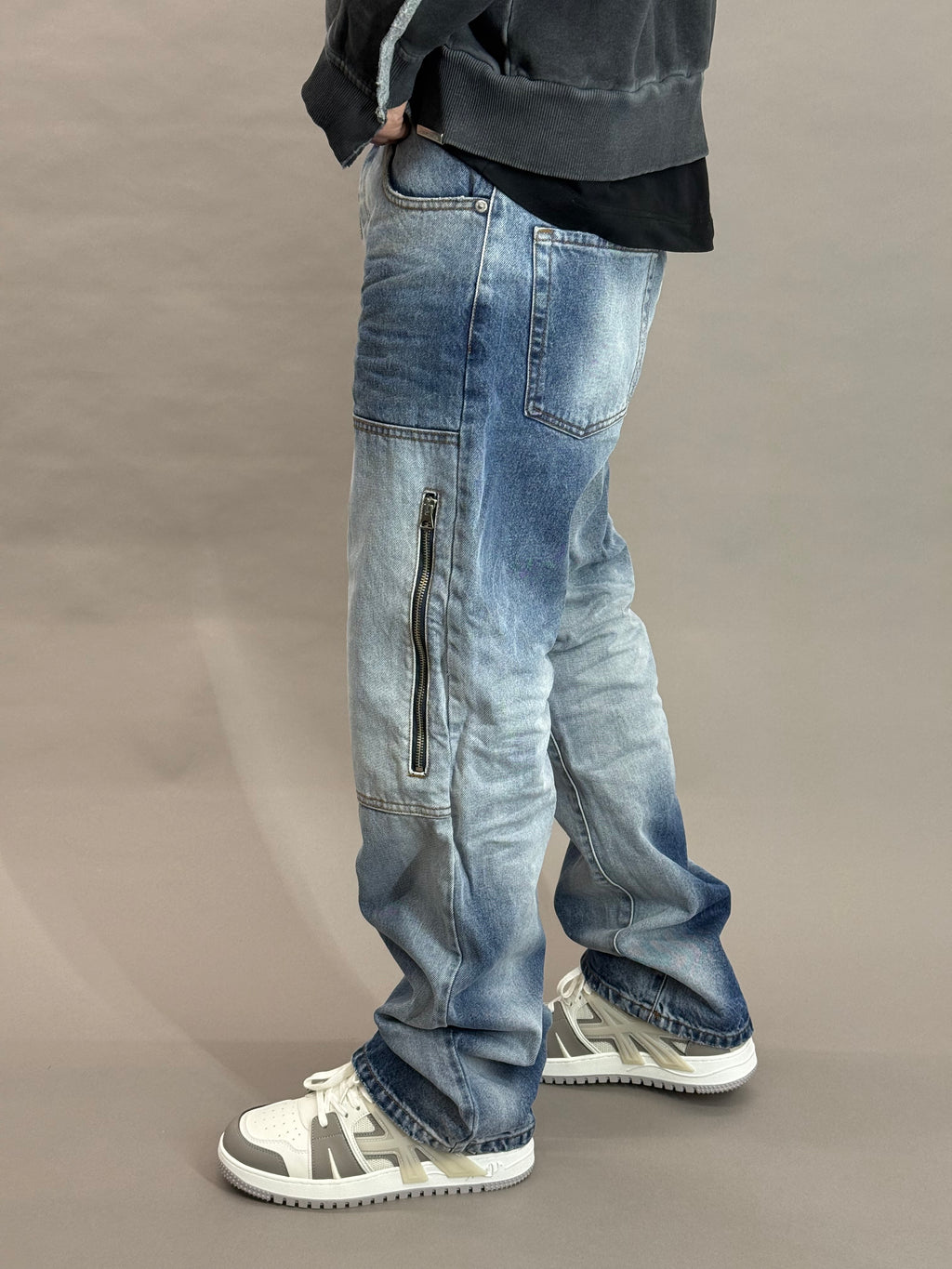 Carpenter Zip Blue Baggy