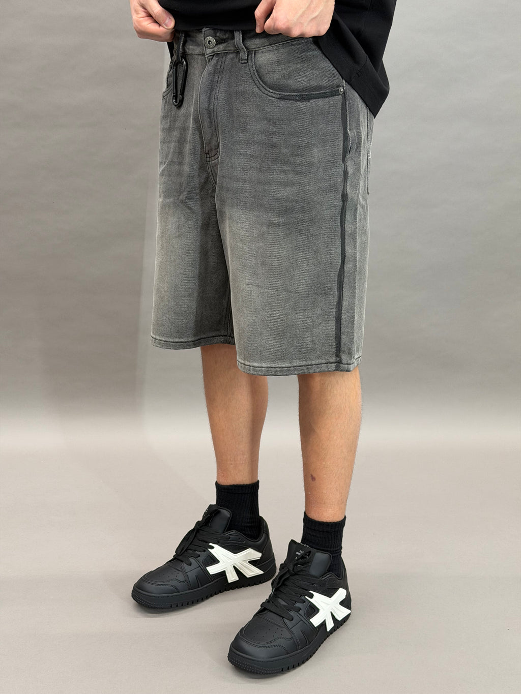 Grey Black Short