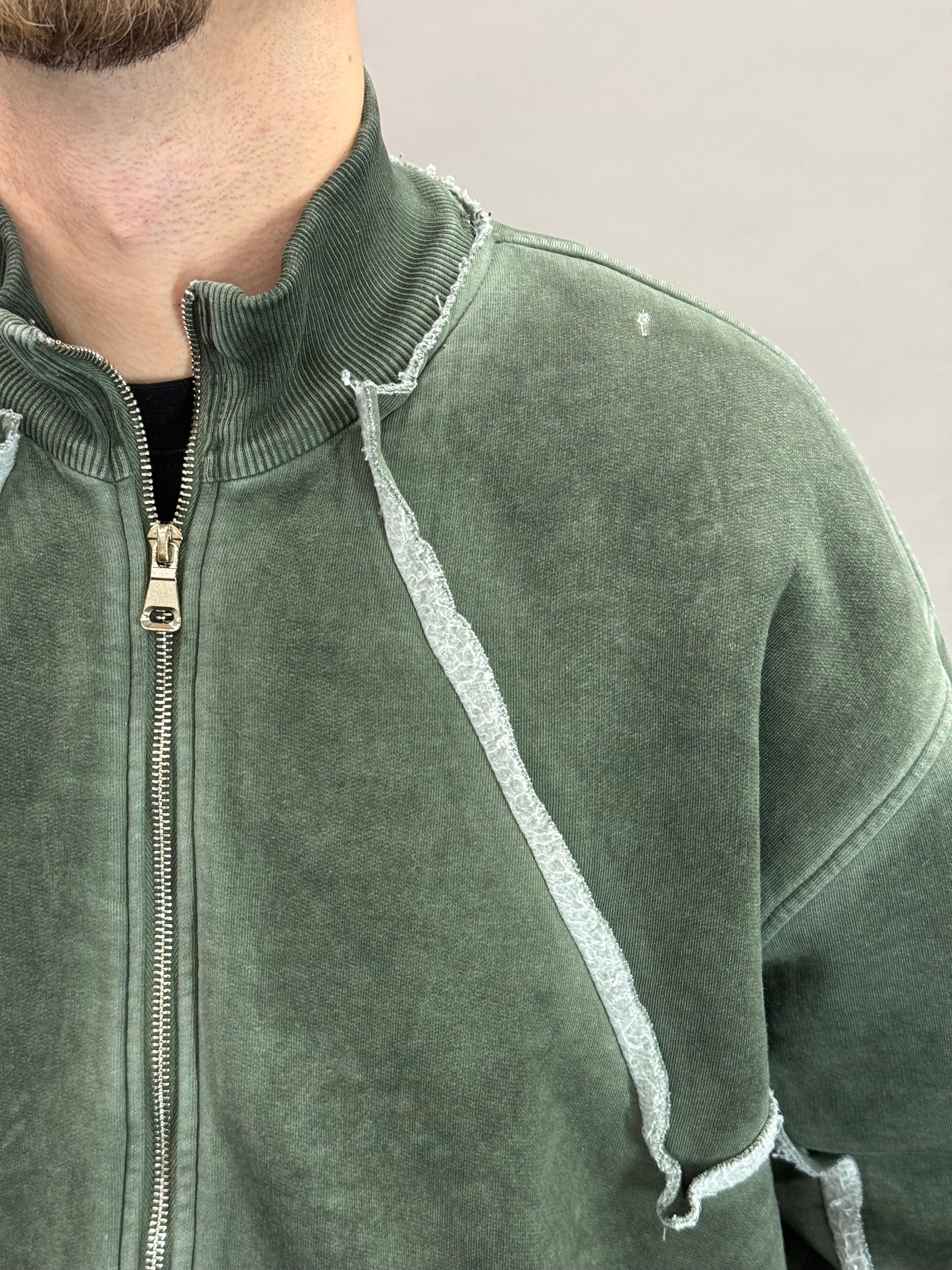Washed Sweatshirt Army Green