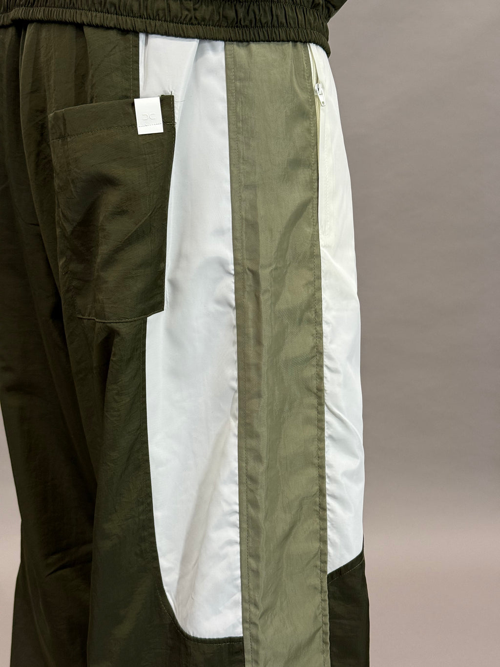 Tracksuite Technical Green Fabric