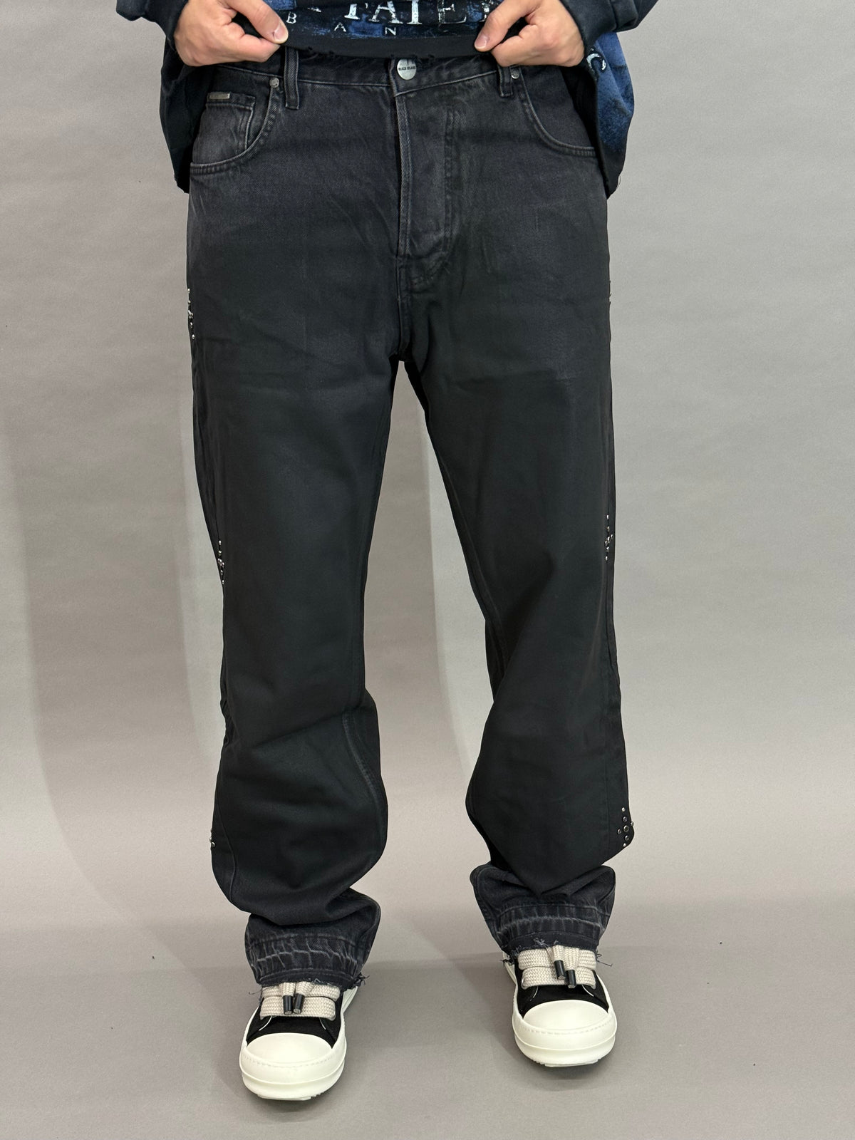 Wide Leg Black Baggy
