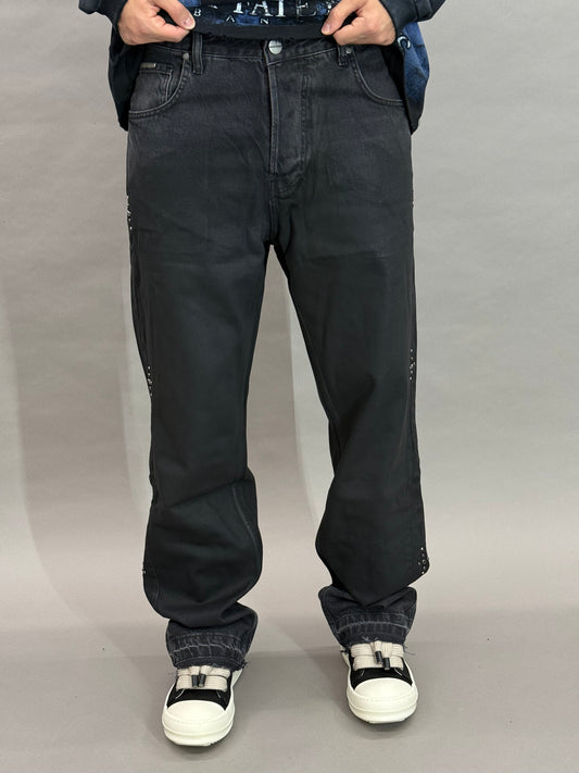 Wide Leg Black Baggy