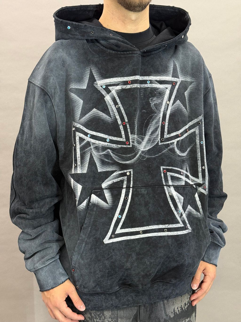 Strudded Iron Cross Black BI