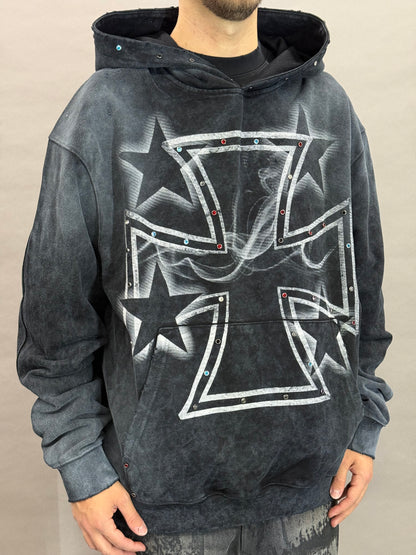 Strudded Iron Cross Black BI