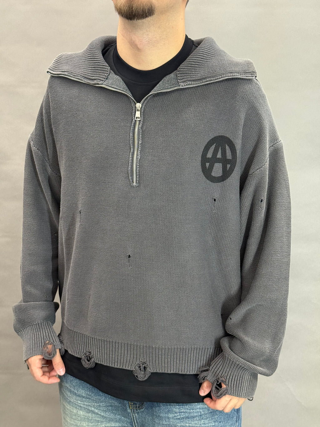 Anarchy Sweater Grey