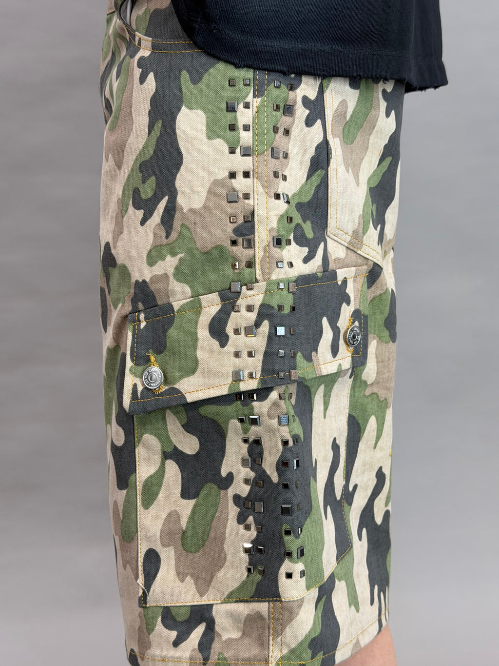 Military Pockets Rhinestone
