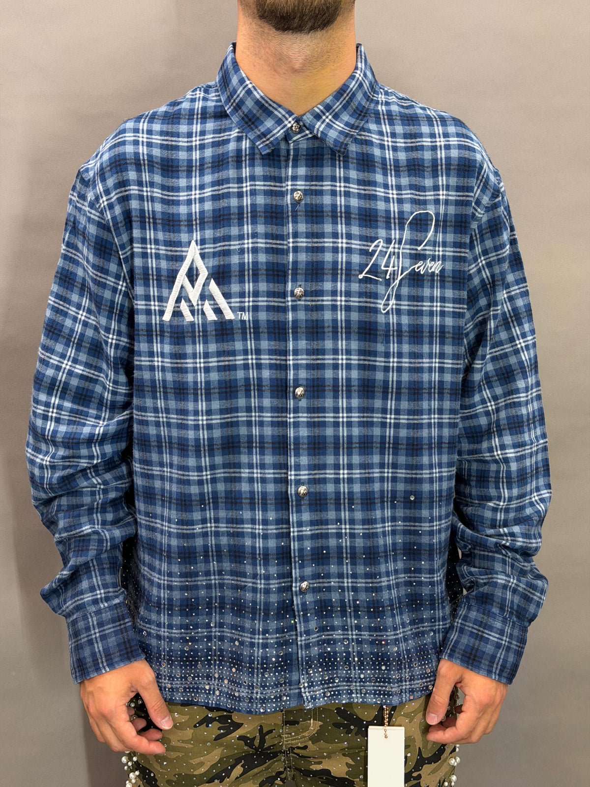 Flannel Blue Paper