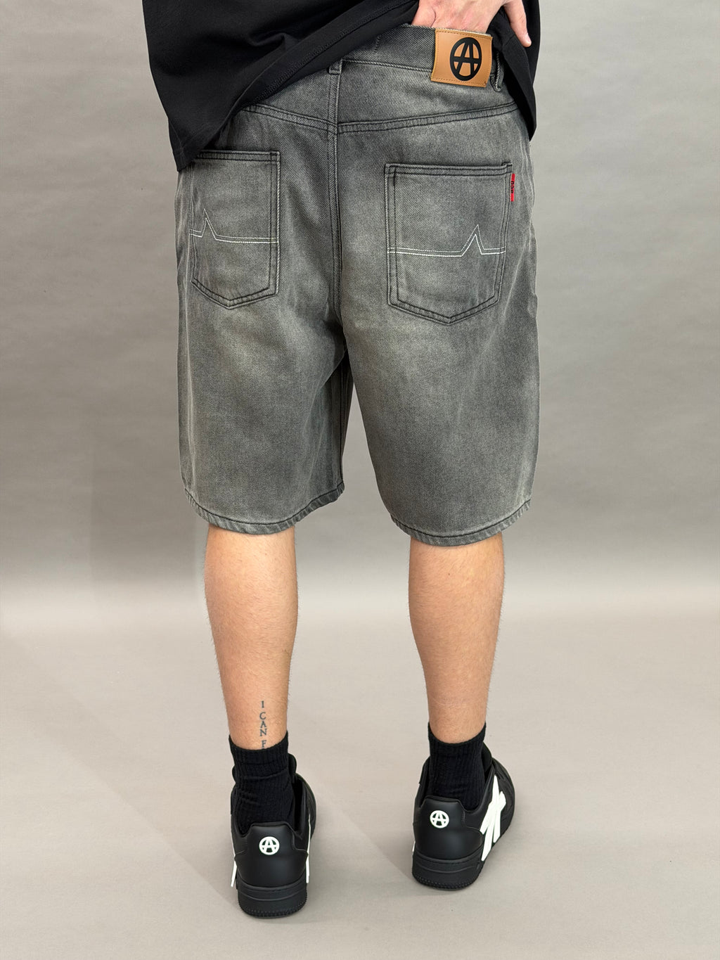 Grey Black Short