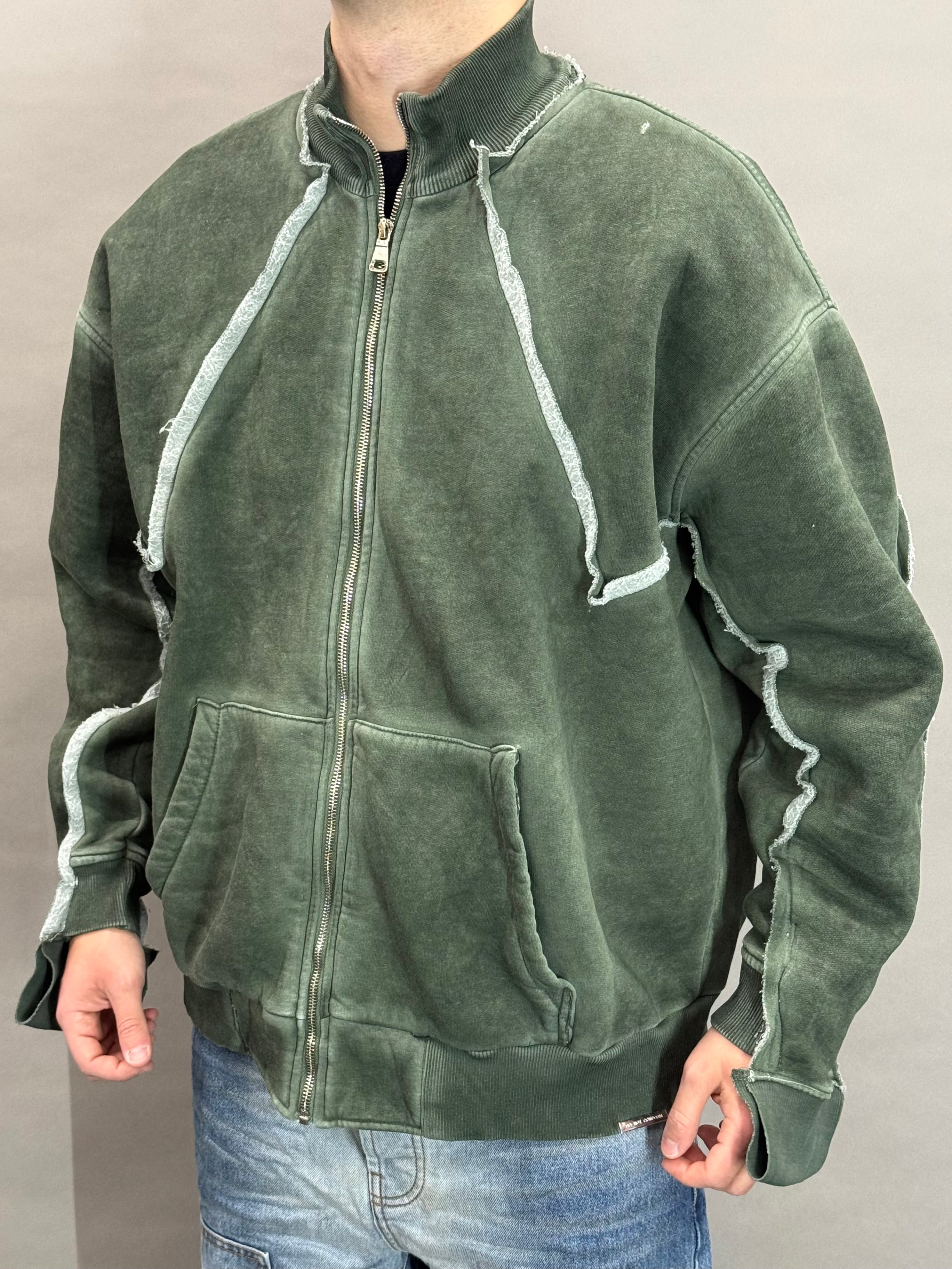 Washed Sweatshirt Army Green