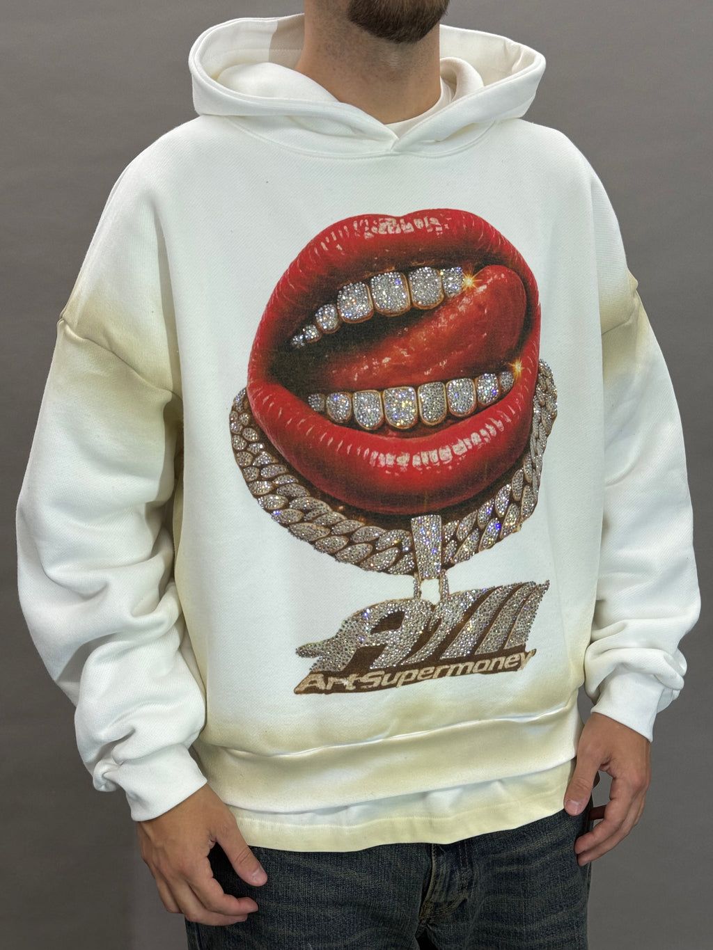 Hoodie Grillz White