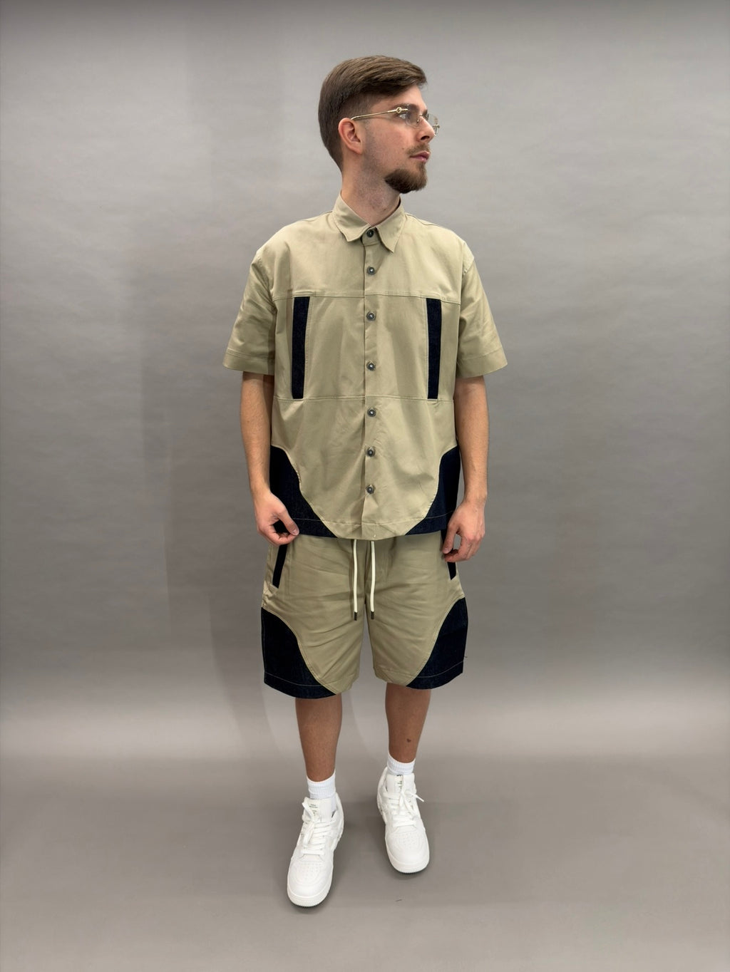 Coord Double Jeans Beige