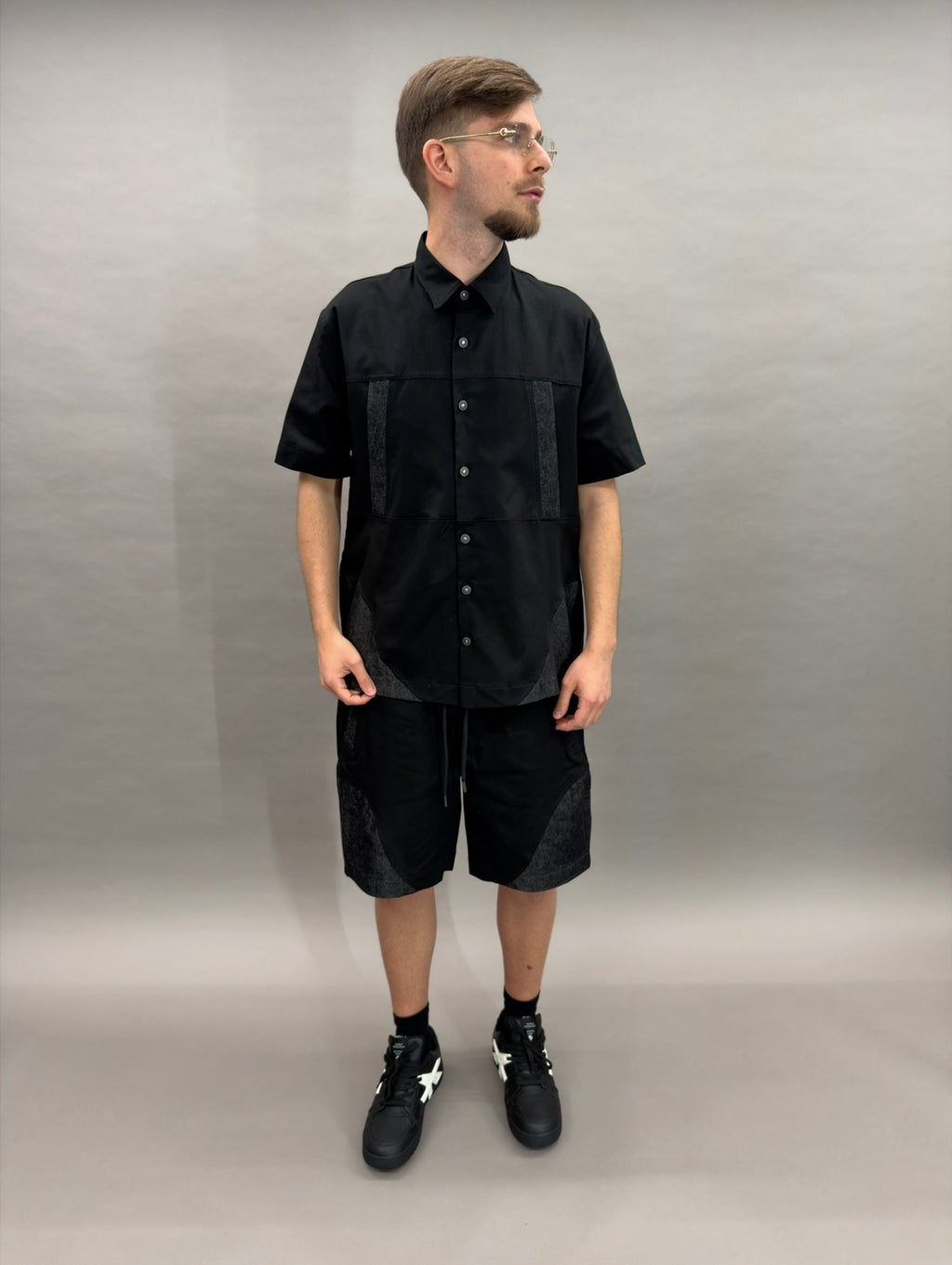 Coord Double Jeans Black