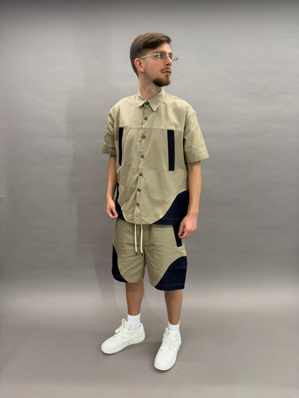 Coord Double Jeans Beige