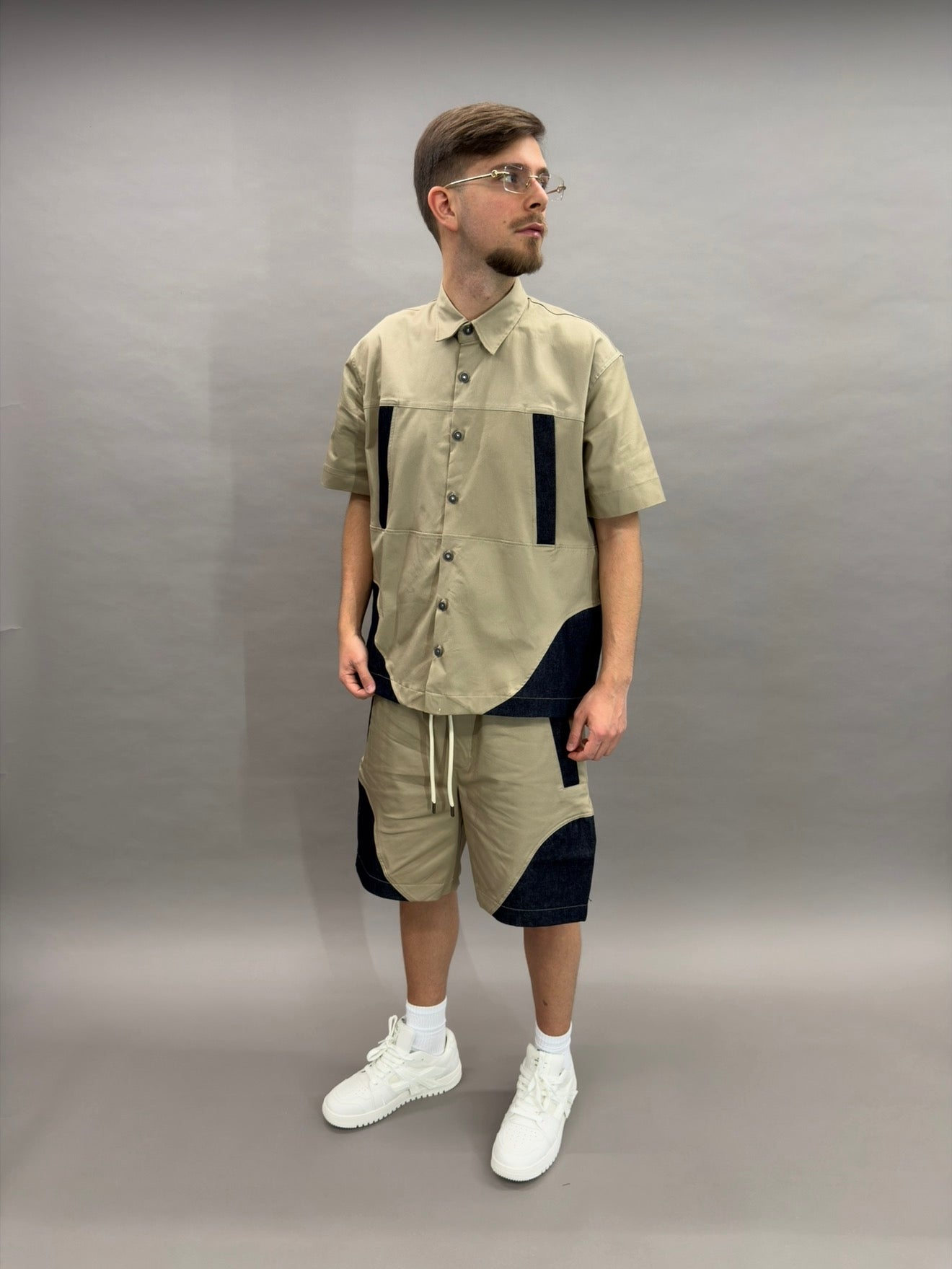 Coord Double Jeans Beige