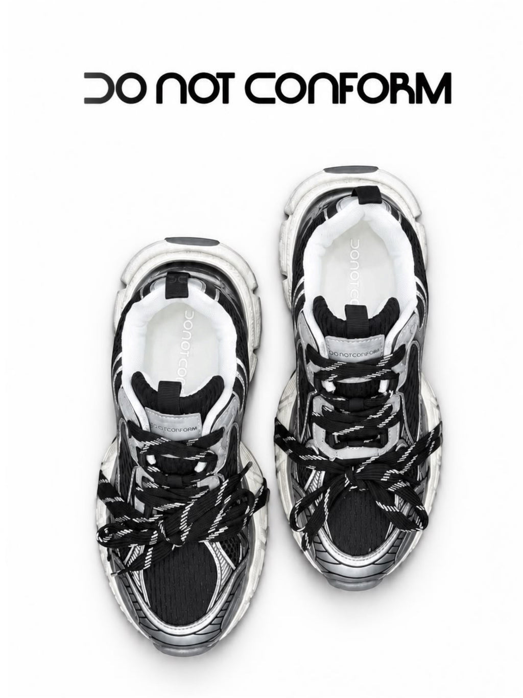 DNC Shoes02 BLK/SLV/WHI